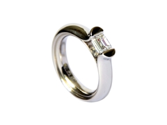Ring Platin 950_Emerald_Cut_Diamant 1,03 ct